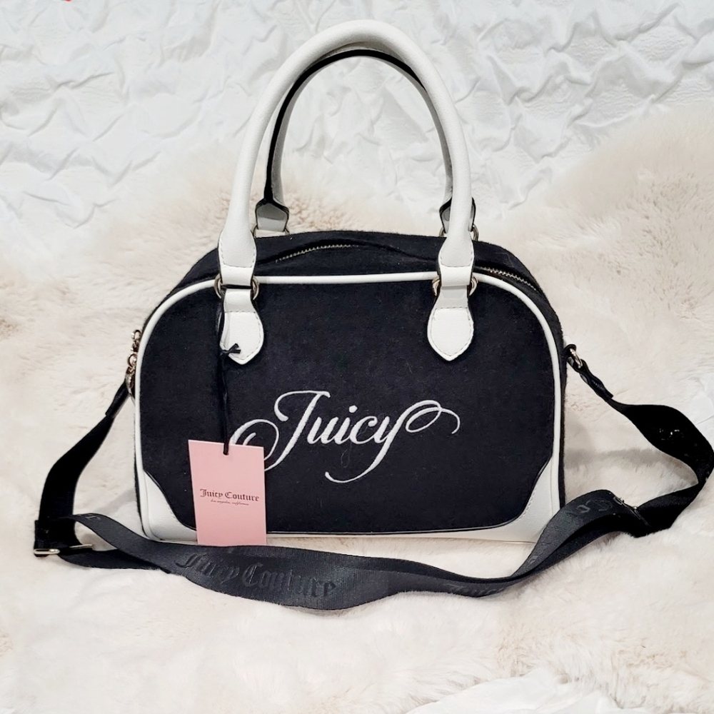Juicy Couture Faux Suede Velour Satchel NWT | Discontinued Y2K Crossbody